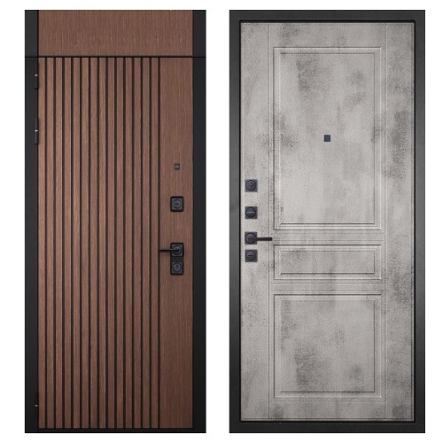 Гранит Шторм с фрамугой, панель 043 Бетон светлый 12 мм