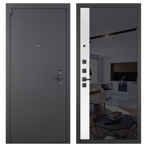 Гранит Эксклюзив, панель 091 зеркало макси бок тонированное черное 10 мм