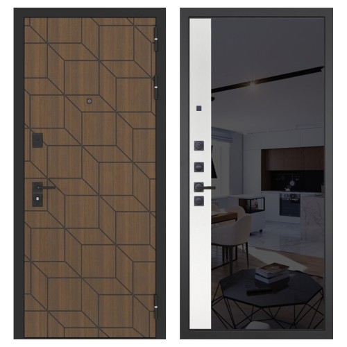 Гранит Плэй, панель 091 зеркало макси бок тонированное черное 10 мм