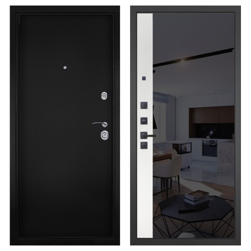 Гранит М8, панель 091 зеркало макси бок тонированное черное 10 мм