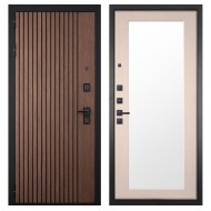 Гранит Шторм, панель 014 зеркало Капучино 16 мм