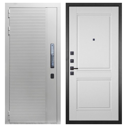 Гранит Пиано Смарт Белая, панель 063 Роял Вуд белая со структурой 12 мм