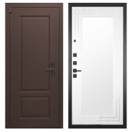 Гранит М3 new, панель 019 зеркало Белый ясень 16 мм