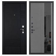 Гранит Т3, панель 086 Серый рельеф софт с тонированным зеркало 10 мм