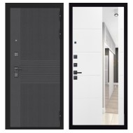 Гранит Гранж, панель 083 Белый софт зеркало 10 мм