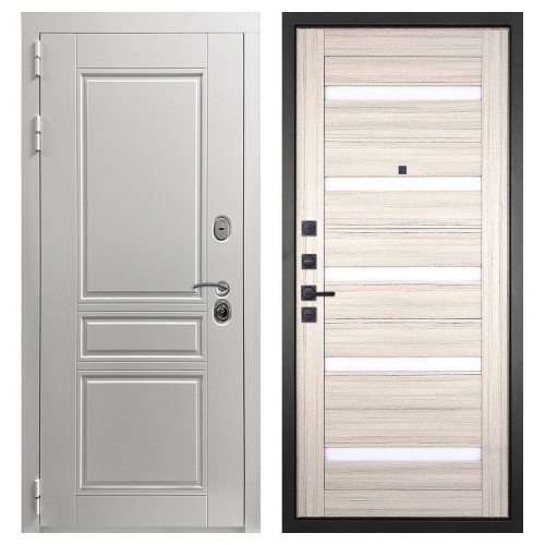 Гранит Лира Белая, панель 030 царга Сандал светлая 16 мм