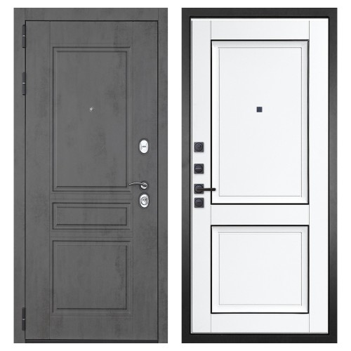 Гранит Лира, панель 070 Две филенки с молдингом белый матовый 12 мм