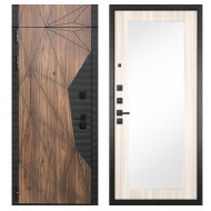 Гранит Континент с фрамугой, панель 026 зеркало Лиственница 10 мм