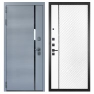 Гранит Пиано Серая, панель 078 Белая матовая 12 мм