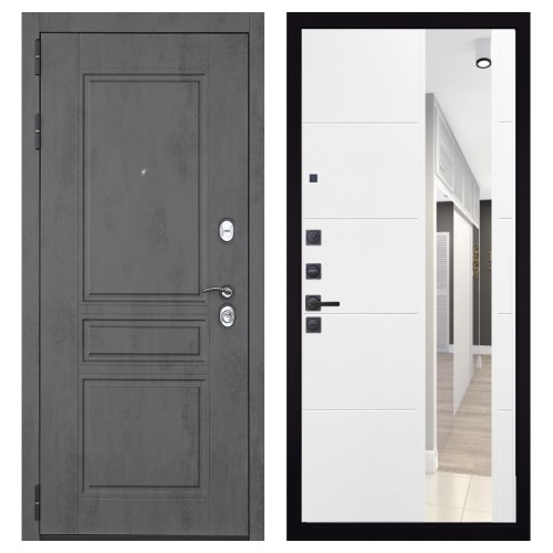 Гранит Лира, панель 083 Белый софт зеркало 10 мм