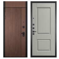 Гранит Шторм с фрамугой, панель 068 Две филенки силк маус 12 мм