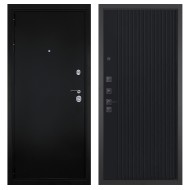 Гранит Ультра 8, панель 088 Черный кварц с фрезеровкой 10 мм