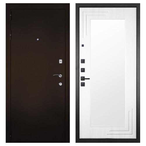 Гранит М1, панель 019 зеркало Белый ясень 16 мм