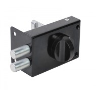 Замок Omega (Омега) накладной цилиндровый ЗН1 2Р черный 