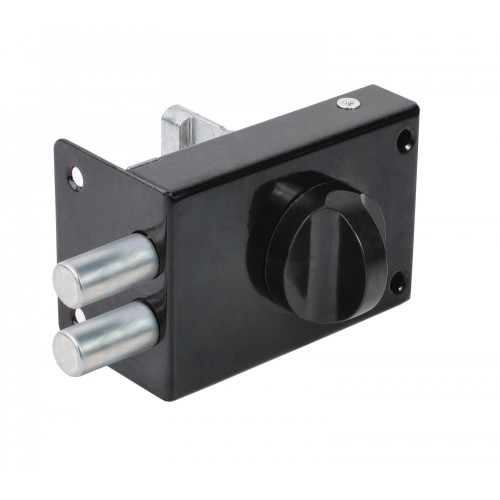 Замок Omega (Омега) накладной цилиндровый ЗН1 2Р черный 