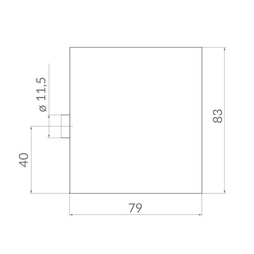 Замок Punto (Пунто) навесной PK-14100 STAL 
