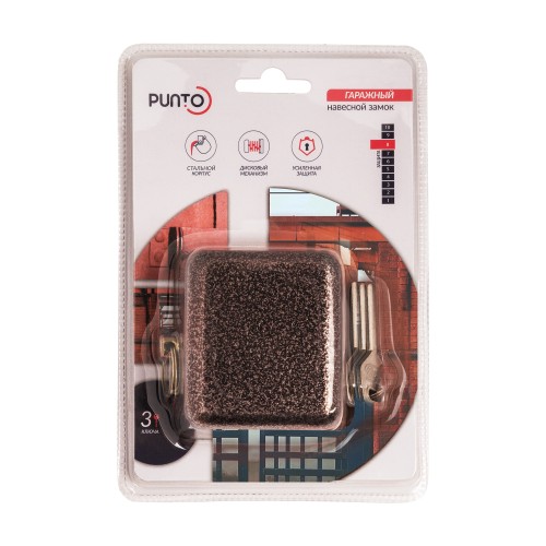 Замок Punto (Пунто) навесной PK-14100 STAL 