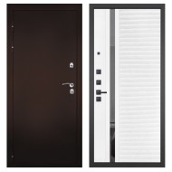 Гранит Терморазрыв, панель 089 Белый софт с зеркальной тонированной вставкой 10 мм