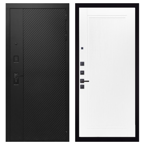 Гранит Симметрия, панель 082 Белый софт рельеф 10 мм