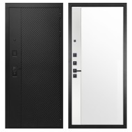 Гранит Симметрия, панель 075 зеркало макси бок белое 16 мм