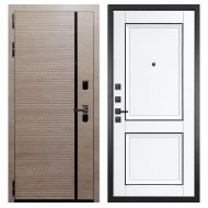 Гранит Пиано Эко, панель 070 Две филенки с молдингом белый матовый 12 мм