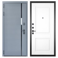 Гранит Пиано Серая, панель 035 Белая классика 12 мм