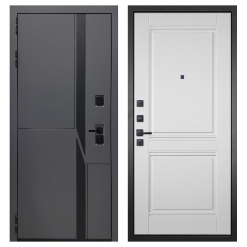 Гранит НаноБлэк лайн, панель 063 Роял Вуд белая со структурой 12 мм