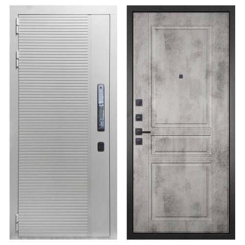 Гранит Пиано Смарт Белая, панель 043 Бетон светлый 12 мм