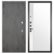 Гранит Дуэт, панель 075 зеркало макси бок белое 16 мм