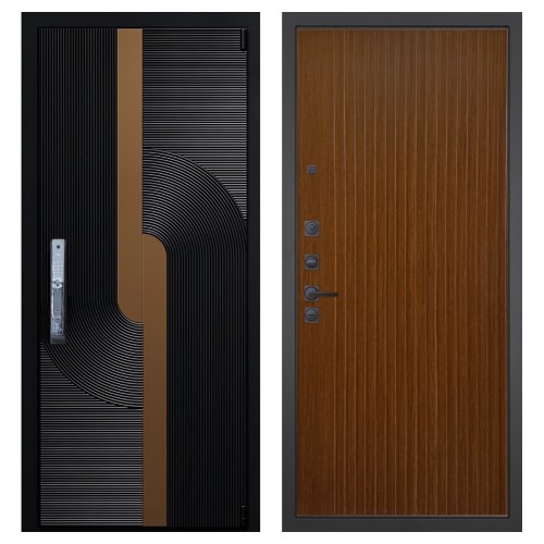 Гранит Смарт Люкс, панель 087 Дуб кантри темный с фрезеровкой 10 мм