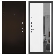 Гранит М1, панель 085 Белый рельеф софт с тонированным зеркало 10 мм