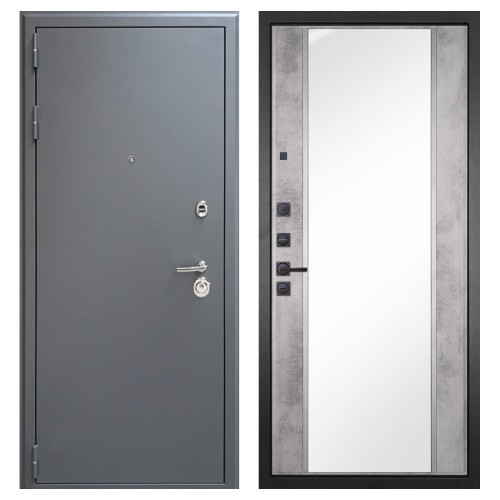 Гранит 7024, панель 051 зеркало Бетон светлый 16 мм