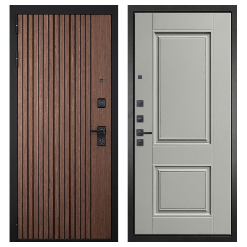 Гранит Шторм, панель 068 Две филенки силк маус 12 мм