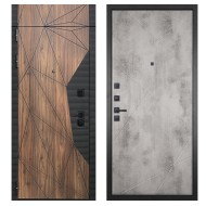 Гранит Континент с фрамугой, панель 044 Бетон светлый 12 мм