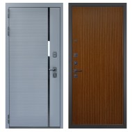 Гранит Пиано Серая, панель 087 Дуб кантри темный с фрезеровкой 10 мм