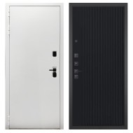 Гранит Вайт, панель 088 Черный кварц с фрезеровкой 10 мм