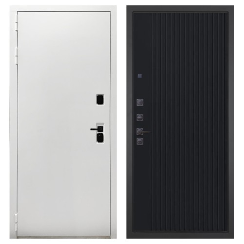 Гранит Вайт, панель 088 Черный кварц с фрезеровкой 10 мм