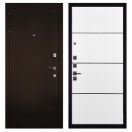 Гранит М1, панель 079 Белый софт, черный молдинг 12 мм