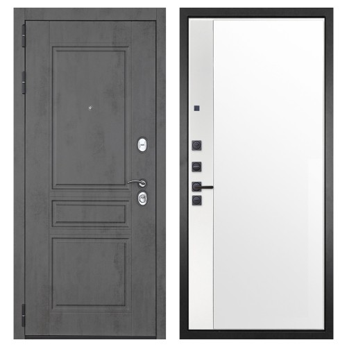 Гранит Лира, панель 075 зеркало макси бок белое 16 мм