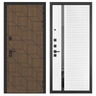 Гранит Плэй, панель 089 Белый софт с зеркальной тонированной вставкой 10 мм