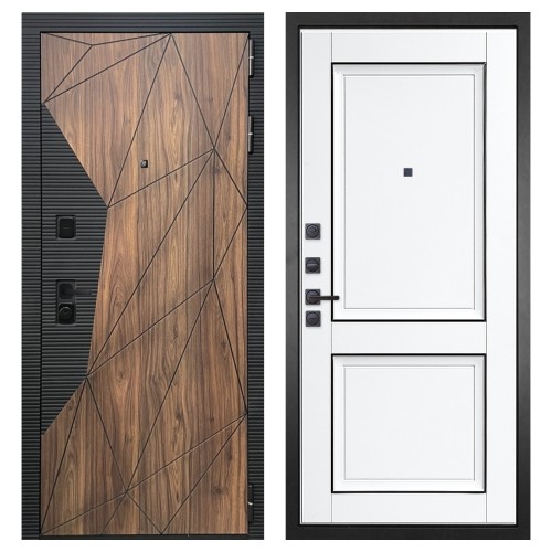 Гранит Континент, панель 070 Две филенки с молдингом белый матовый 12 мм