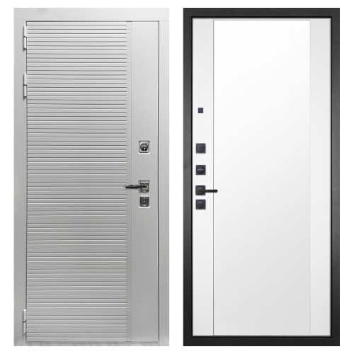 Гранит Пиано Белая, панель 024 зеркало Макси белый матовый 16 мм