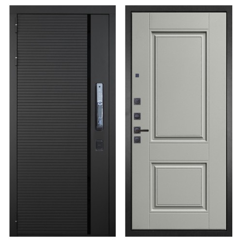 Гранит Пиано Смарт, панель 068 Две филенки силк маус 12 мм