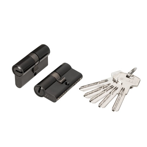 Цилиндровый Fuaro (Фуаро) механизм (200 ZA/60) 2000ZAKey60(25+10+25) BL черный 5Key 