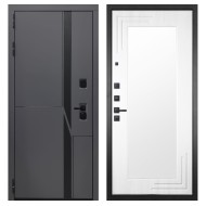 Гранит НаноБлэк лайн, панель 019 зеркало Белый ясень 16 мм