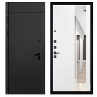 Гранит Горизонт с фрамугой, панель 083 Белый софт зеркало 10 мм