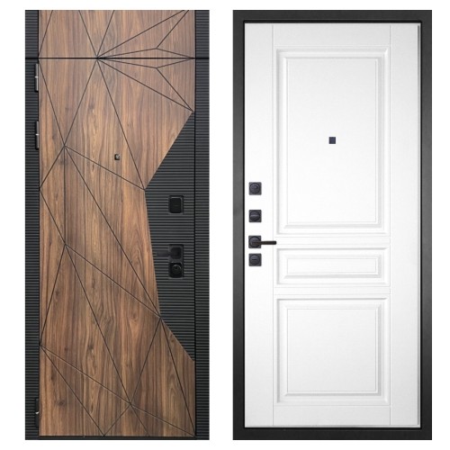 Гранит Континент с фрамугой, панель 018 Белый 16 мм