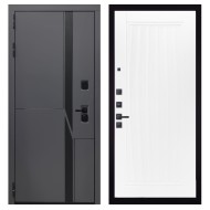 Гранит НаноБлэк лайн, панель 082 Белый софт рельеф 10 мм