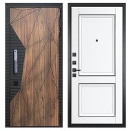 Гранит Континент Смарт, панель 070 Две филенки с молдингом белый матовый 12 мм