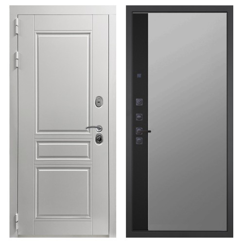 Гранит Лира Белая, панель 084 зеркало макси бок тонированное 16 мм